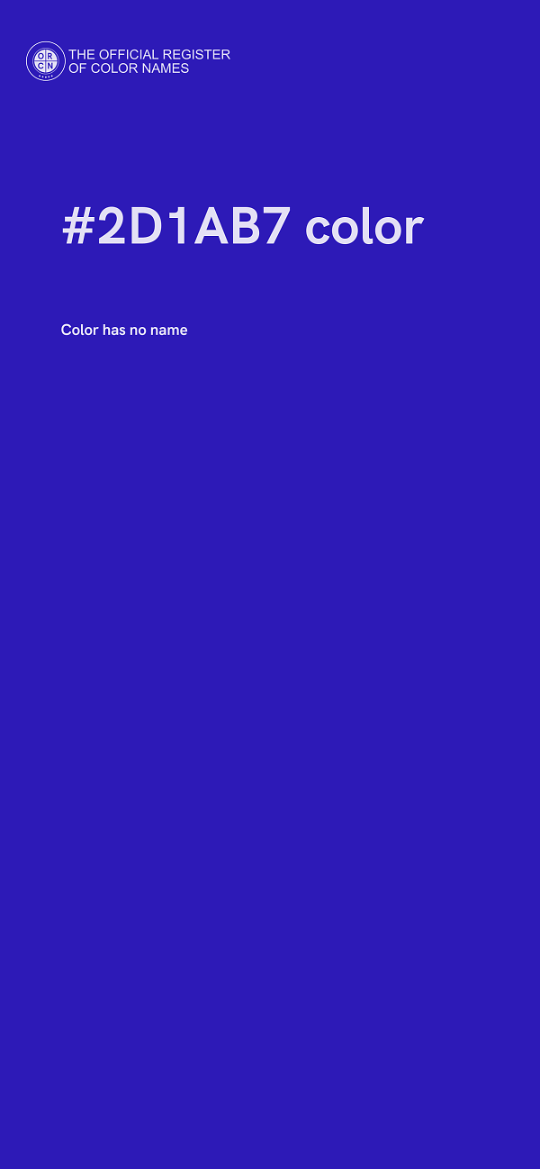 #2D1AB7 color image