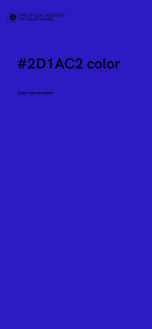 #2D1AC2 color image