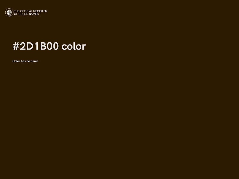 #2D1B00 color image