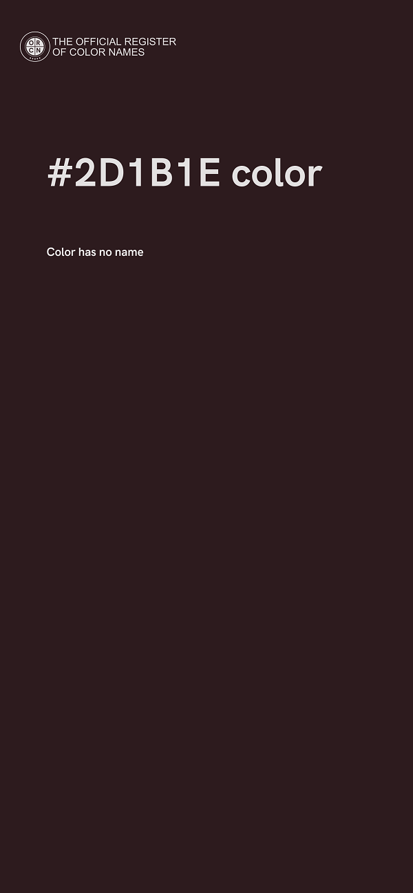 #2D1B1E color image