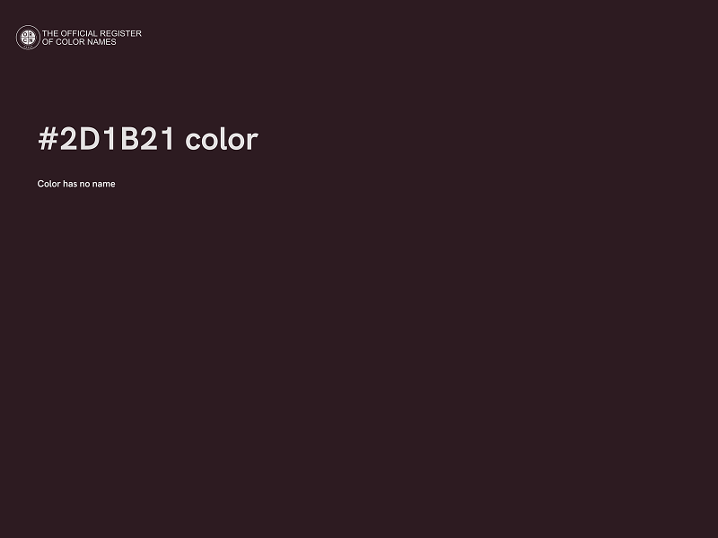 #2D1B21 color image