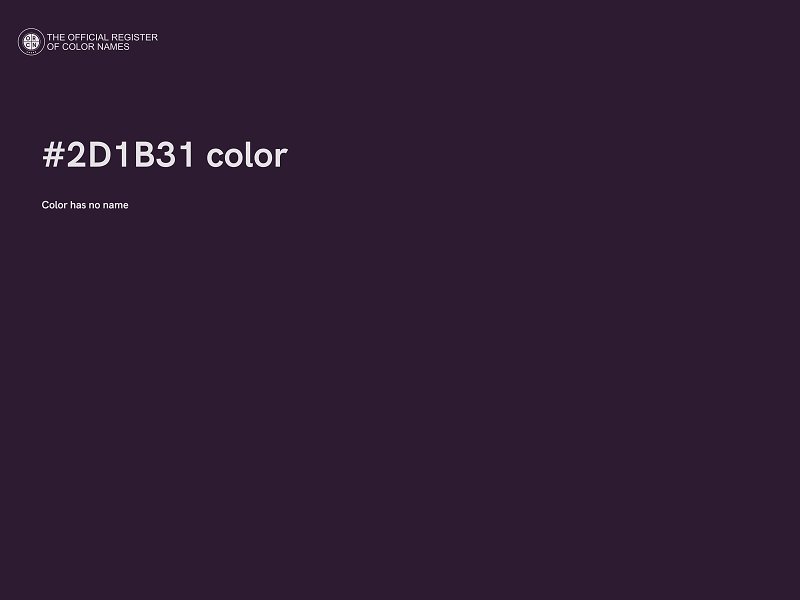 #2D1B31 color image