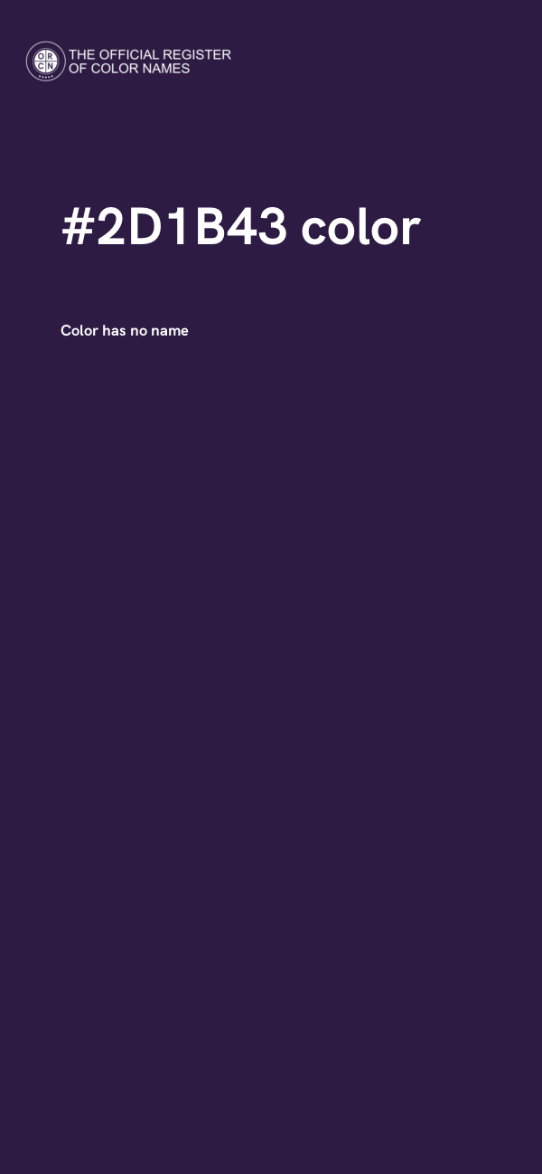 #2D1B43 color image