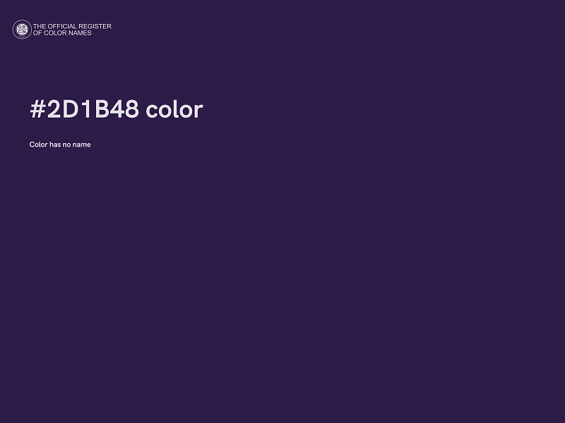 #2D1B48 color image