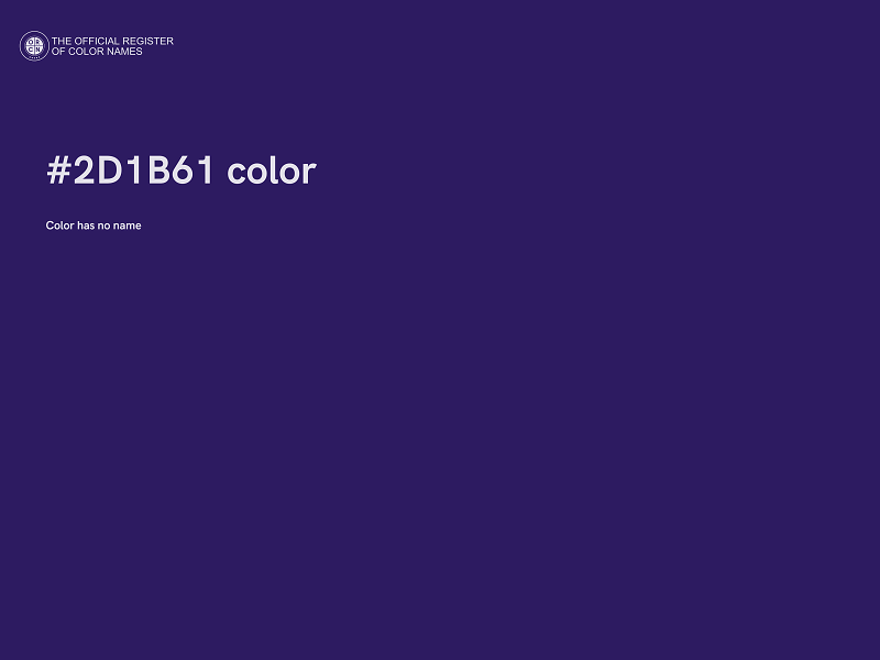 #2D1B61 color image