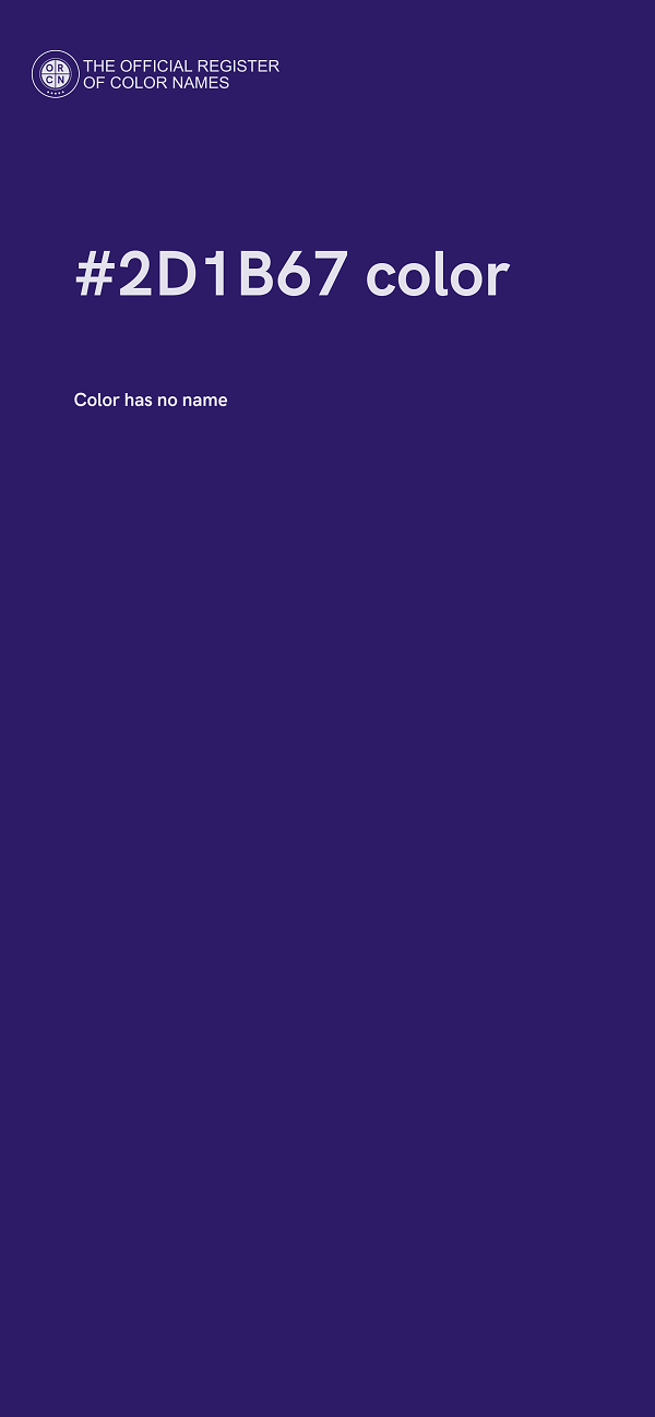 #2D1B67 color image
