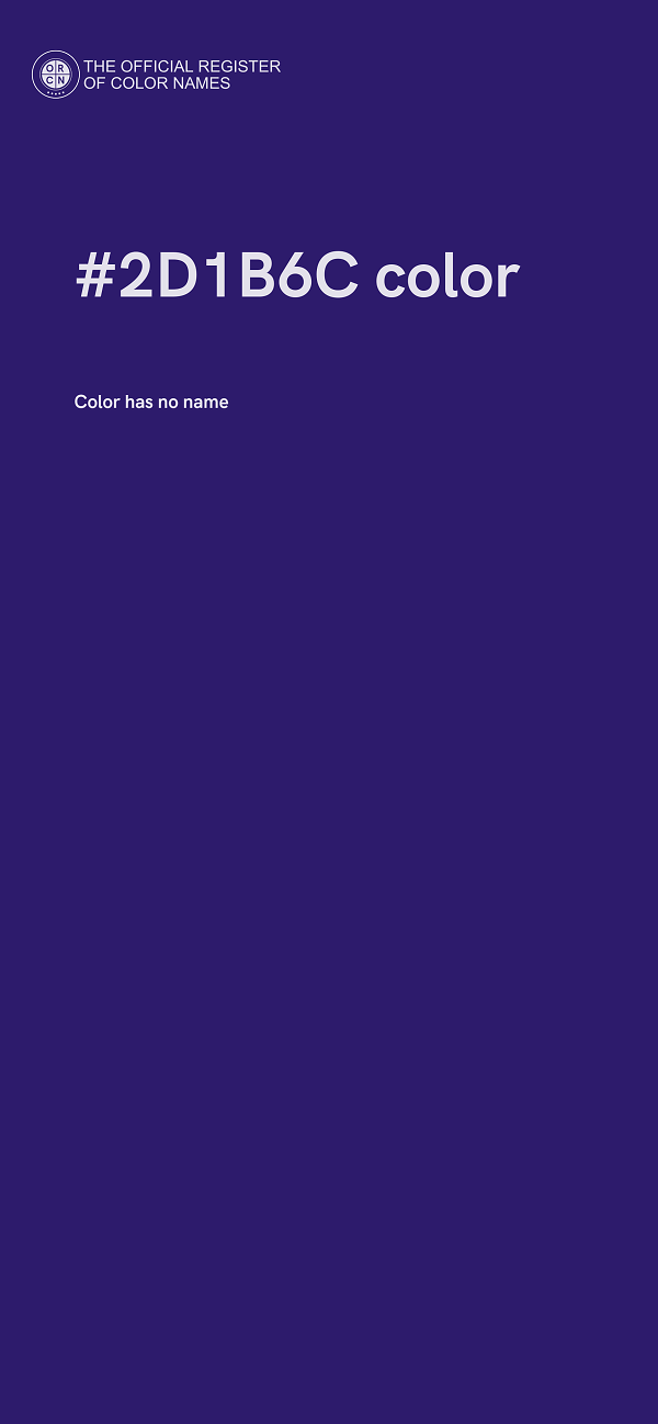 #2D1B6C color image