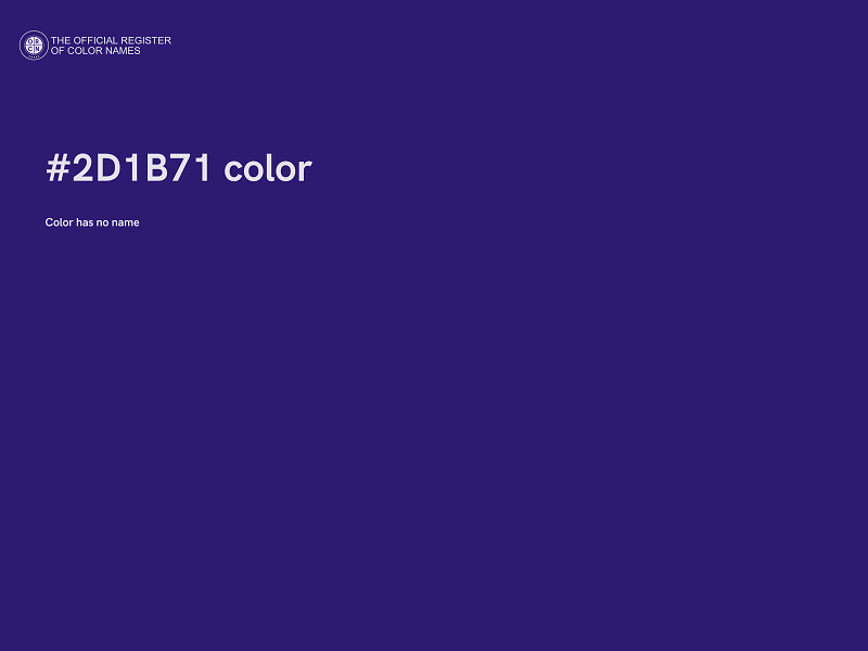 #2D1B71 color image