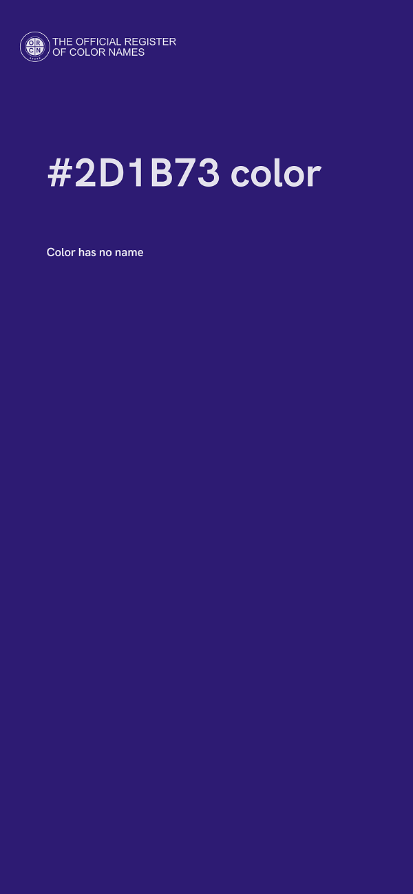#2D1B73 color image