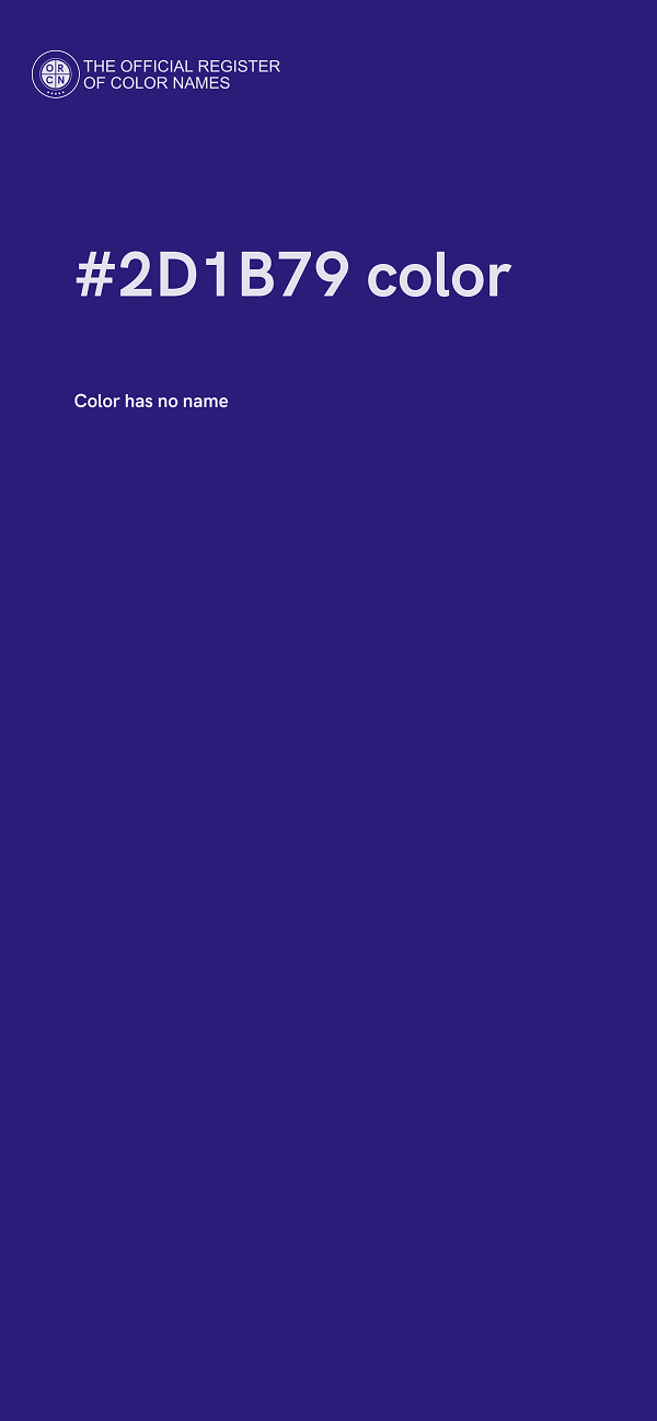 #2D1B79 color image