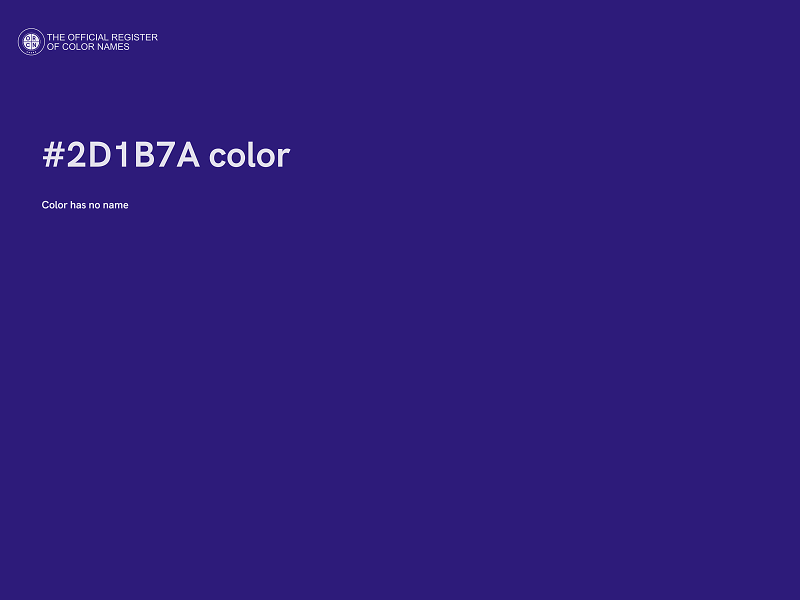 #2D1B7A color image
