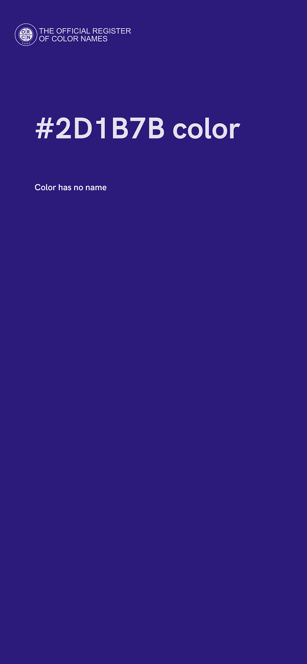 #2D1B7B color image