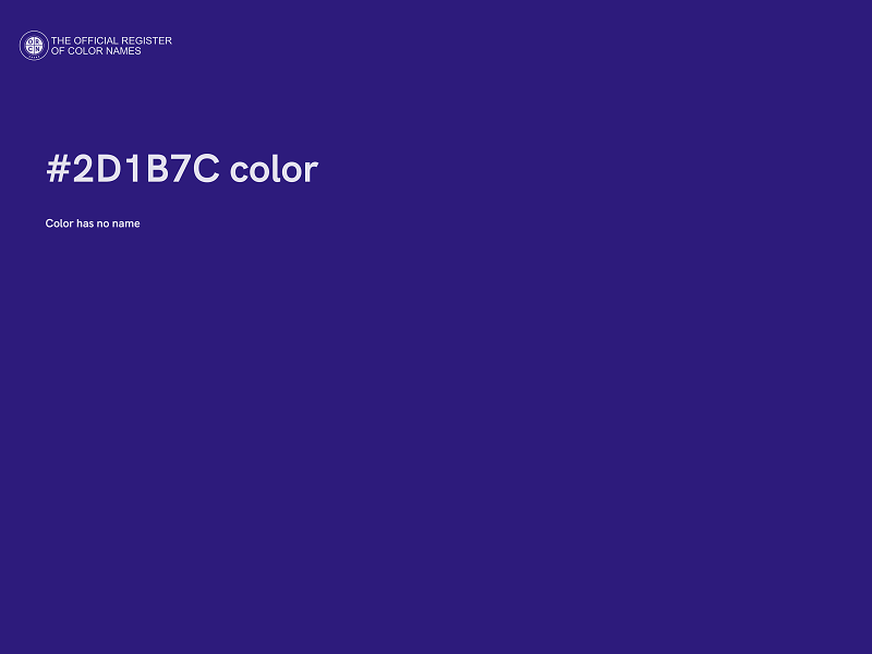 #2D1B7C color image