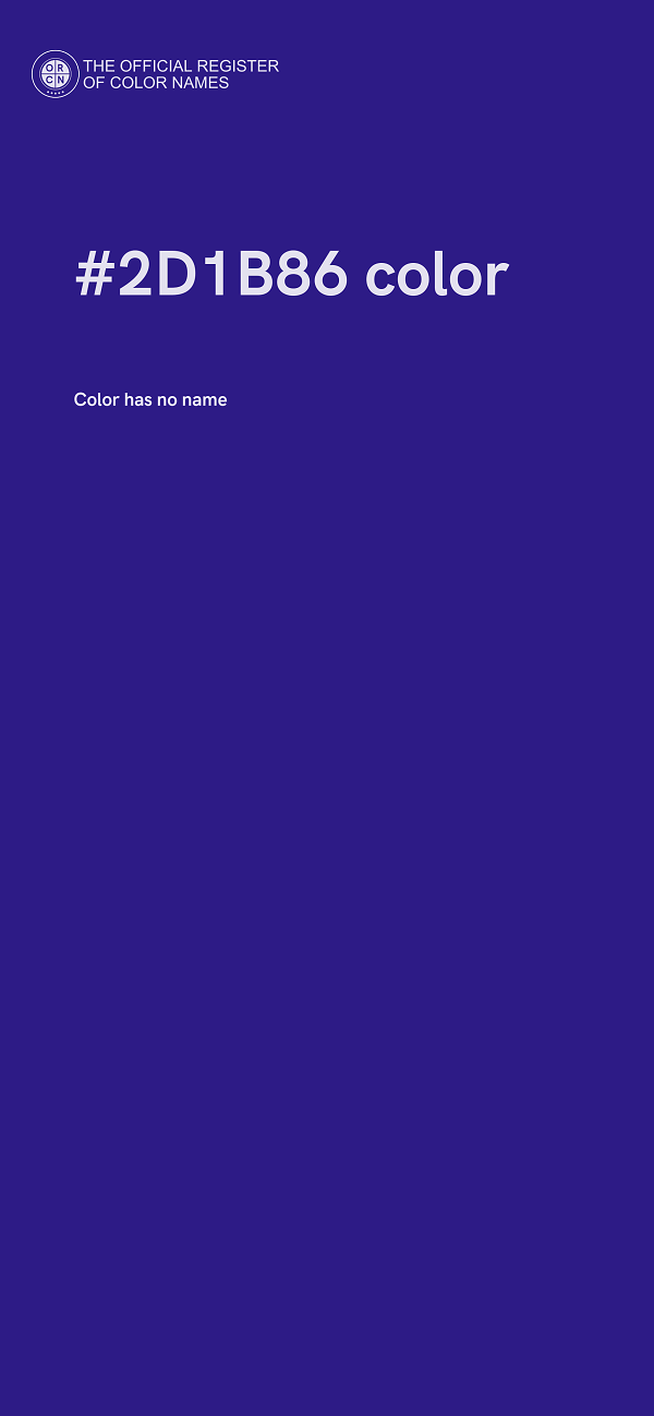 #2D1B86 color image