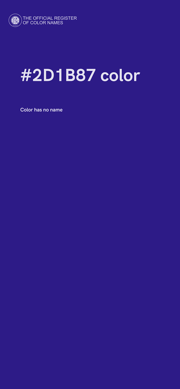 #2D1B87 color image