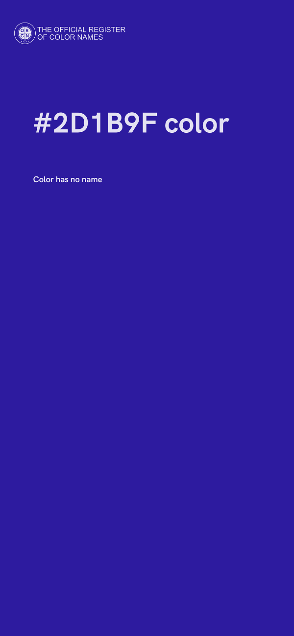 #2D1B9F color image