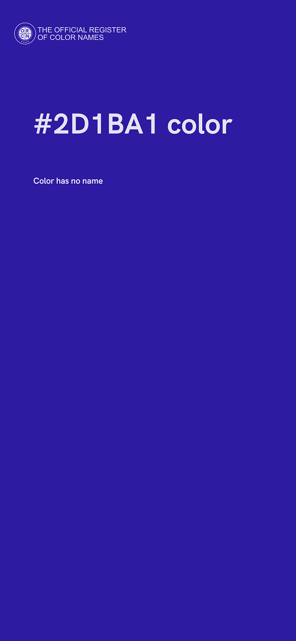#2D1BA1 color image