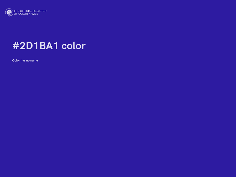 #2D1BA1 color image