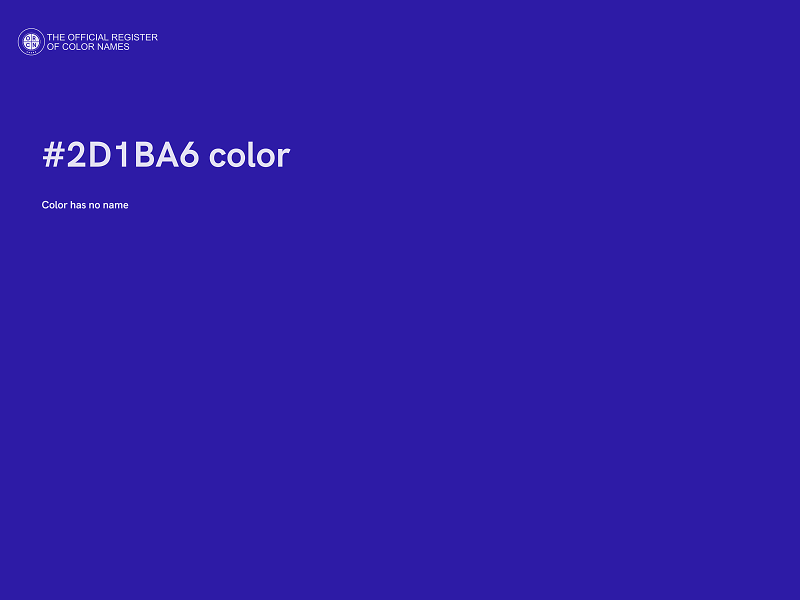 #2D1BA6 color image