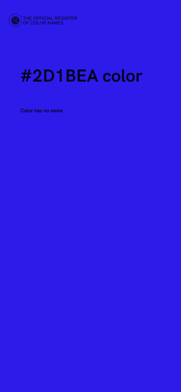 #2D1BEA color image