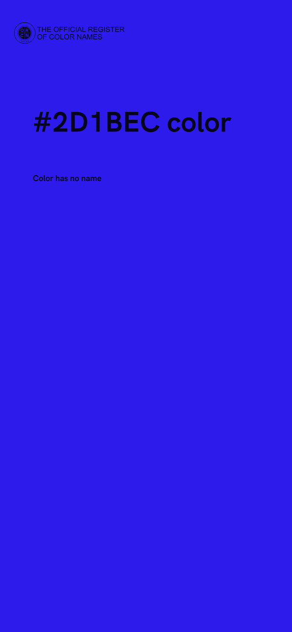 #2D1BEC color image