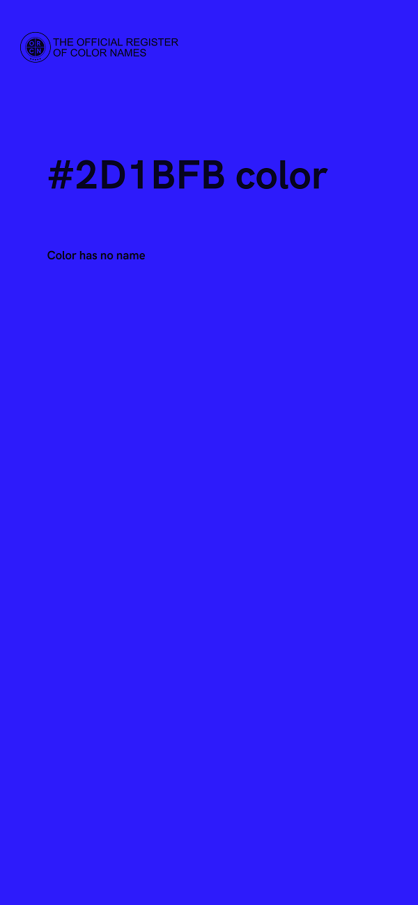 #2D1BFB color image