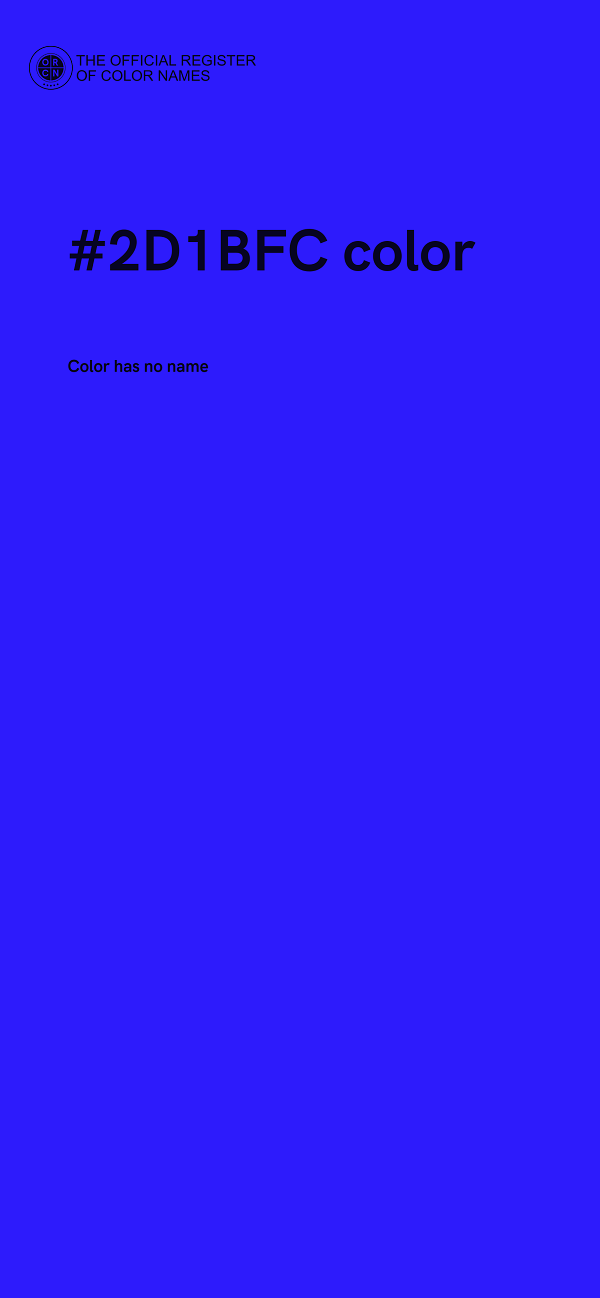 #2D1BFC color image