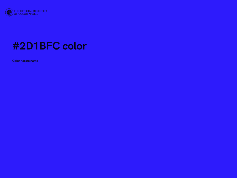 #2D1BFC color image