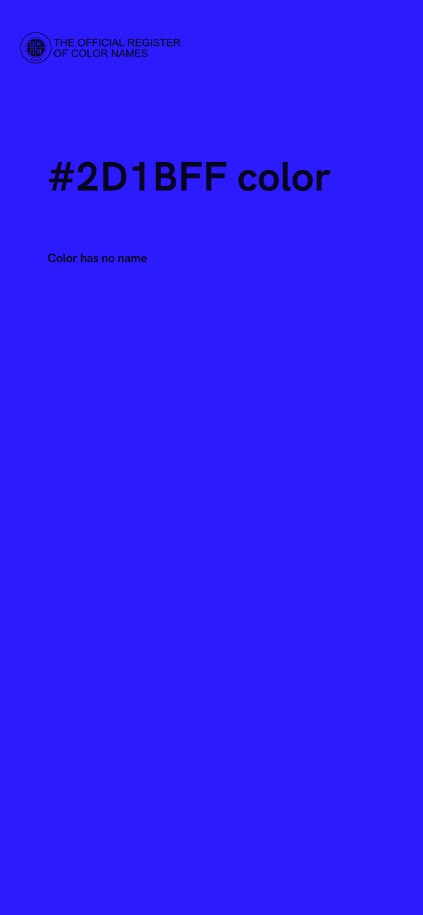 #2D1BFF color image