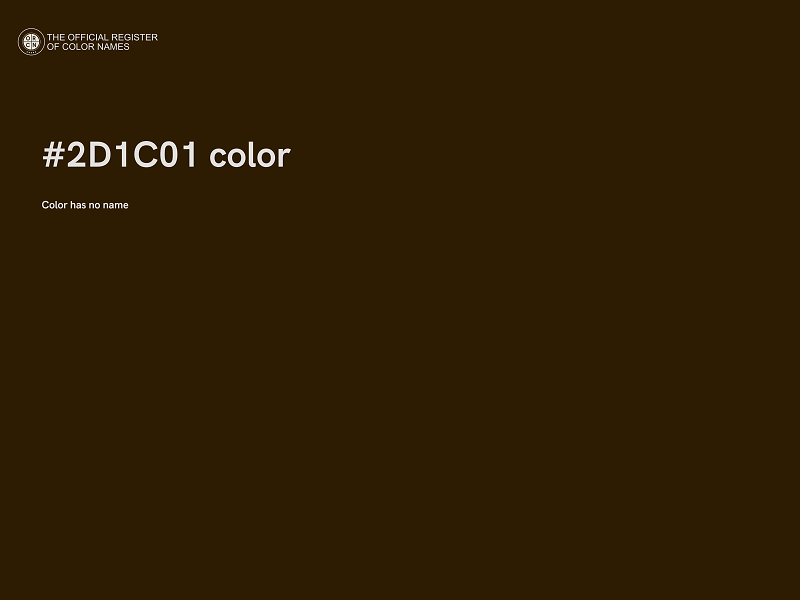 #2D1C01 color image