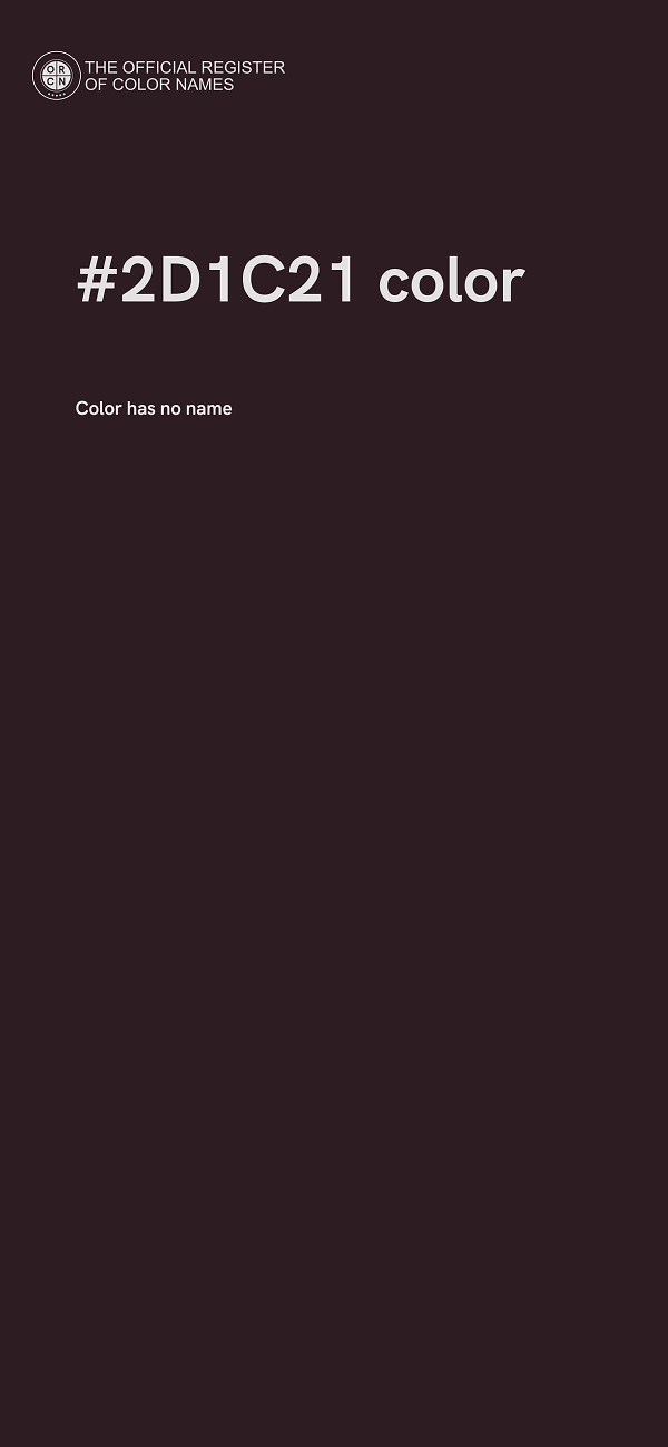 #2D1C21 color image