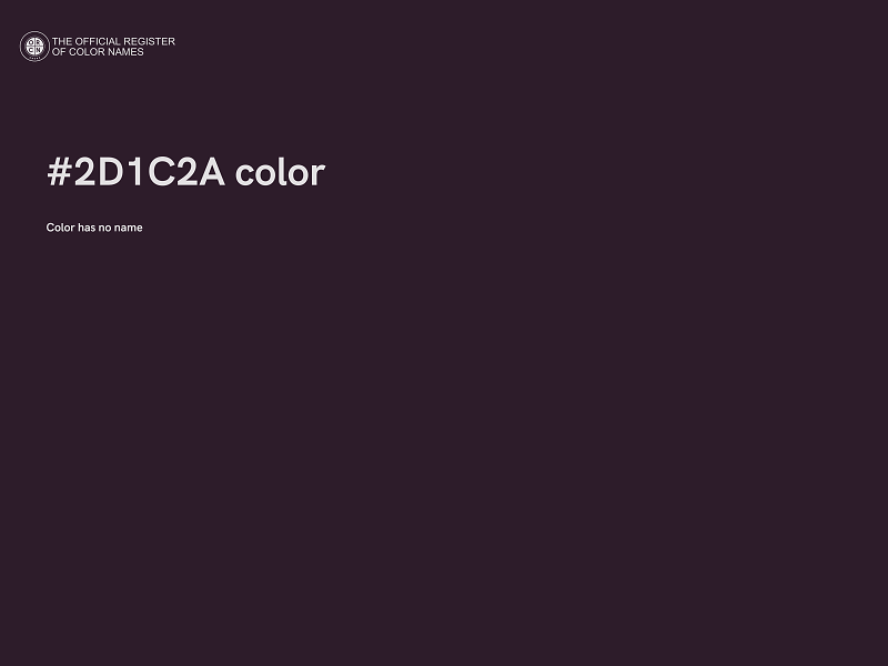 #2D1C2A color image
