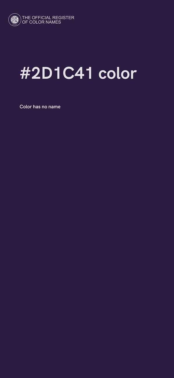 #2D1C41 color image