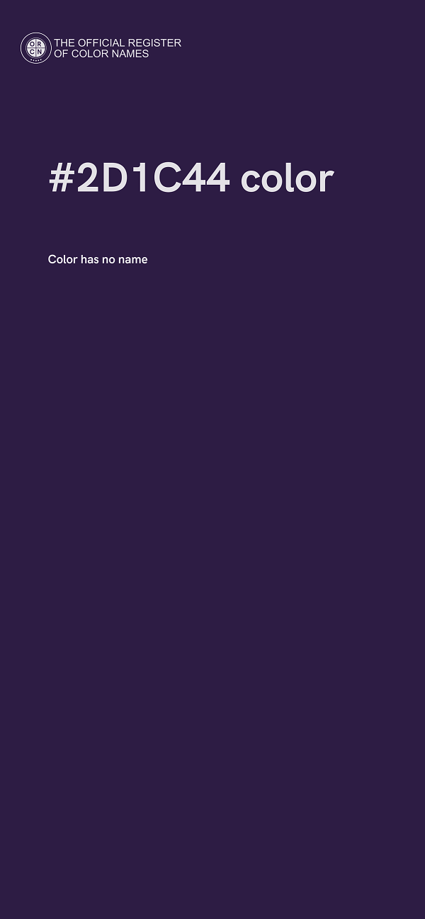 #2D1C44 color image