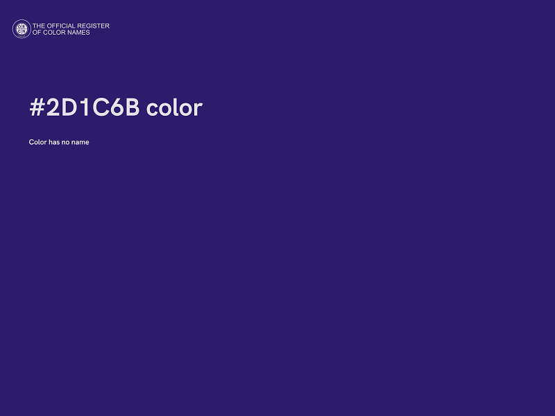 #2D1C6B color image