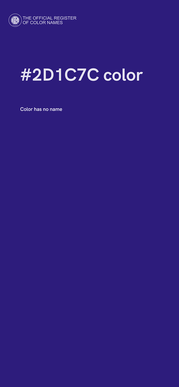 #2D1C7C color image