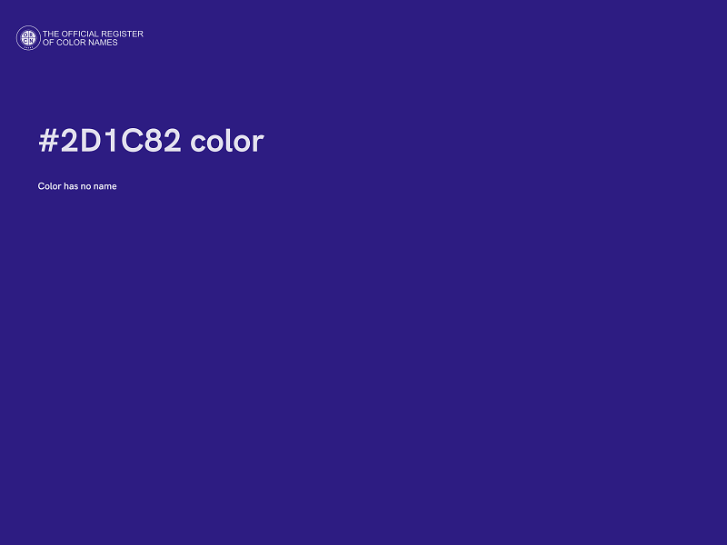 #2D1C82 color image