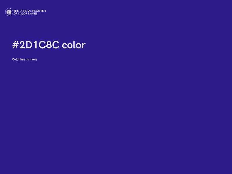 #2D1C8C color image
