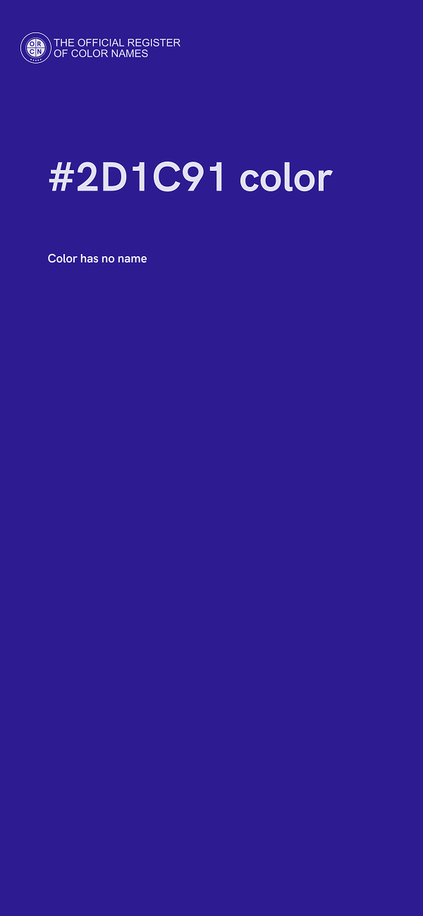 #2D1C91 color image