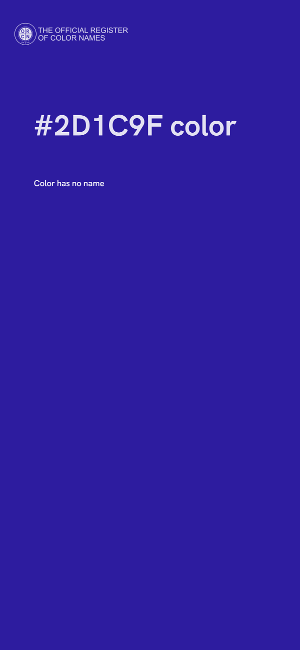 #2D1C9F color image