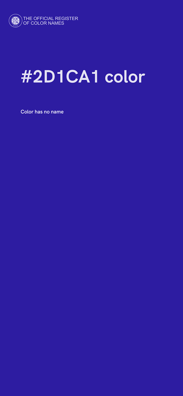 #2D1CA1 color image