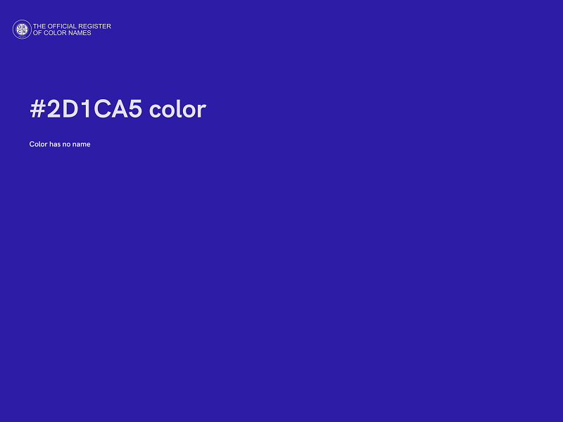 #2D1CA5 color image