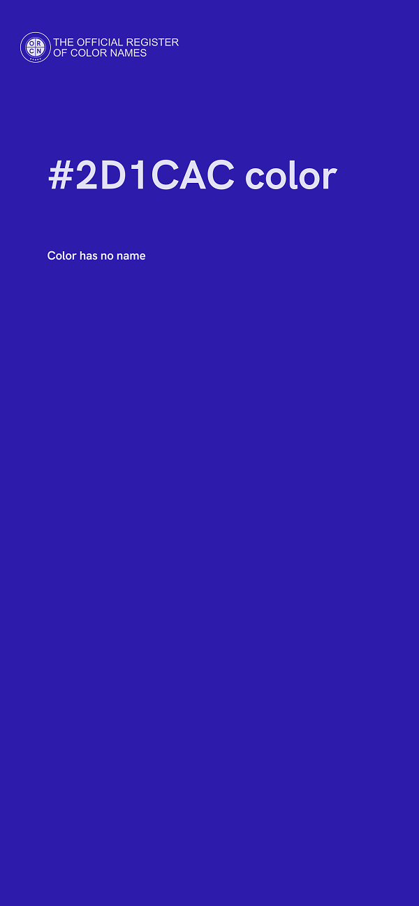 #2D1CAC color image