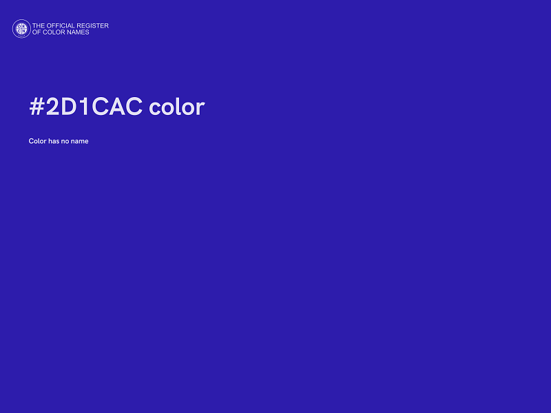#2D1CAC color image