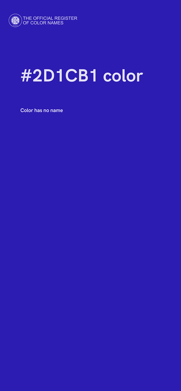 #2D1CB1 color image