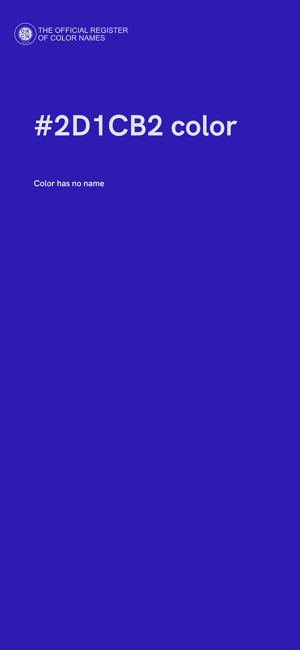 #2D1CB2 color image
