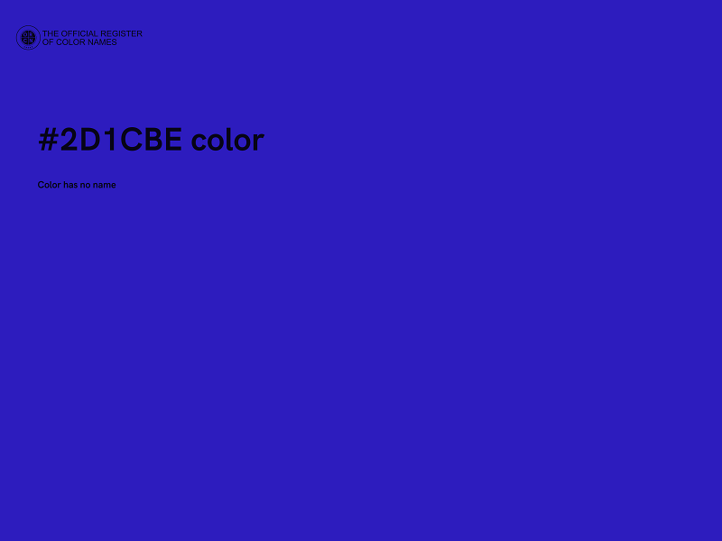 #2D1CBE color image