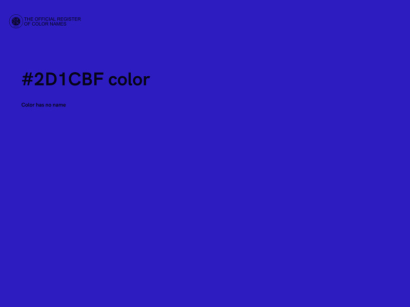 #2D1CBF color image