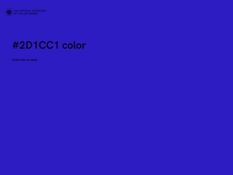 #2D1CC1 color image