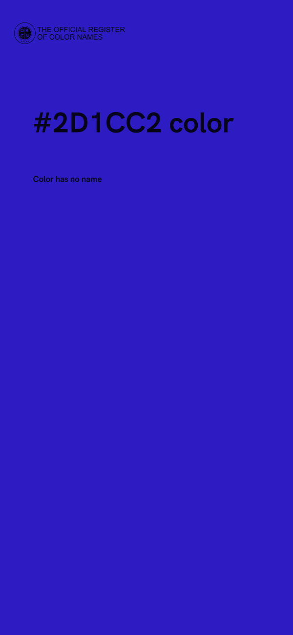 #2D1CC2 color image